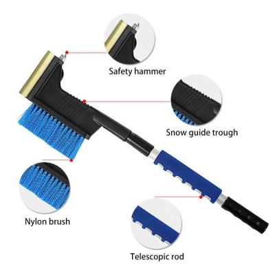 China Snow Cleaning Brush Tools Auto Car Winter Portable Telescopic Universal Universal Snow Cleaning Clean Brush for sale