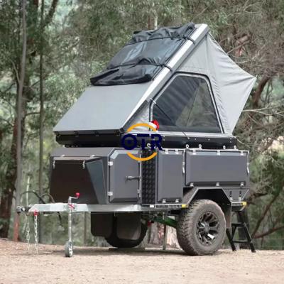 China Prefab Travel Trailer Eco Friendly Off Road Travel Trailer Mobile Folding Caravan Trailer for sale