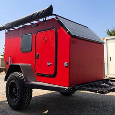 China Tiny campers rv motorhomes road travel trailer teardrop rv mobile caravan travel trailer cheap low price slide for sale