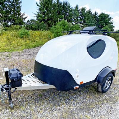 China Offroad travel trailer eco lightweight mini miminalist compact travel camper trailers for sale