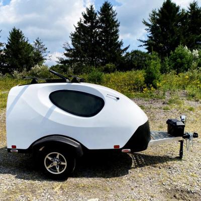 China Travel Trailer Light Weight Small Trailer Off Road Camping Camper Mini Caravan Kitchen for sale