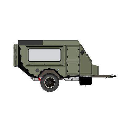 China Custom Travel Trailer New Adventure Designed Off Road Camper Trailer With Bathroom For Sale for sale