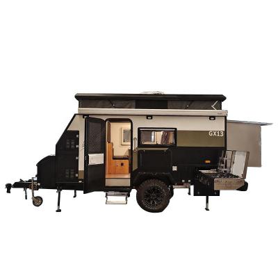 China Australian Travel Trailer Caravan Camping Caravan Off Road Travel Tent Trailer Mobile Pop Up Caravan Trailer for sale