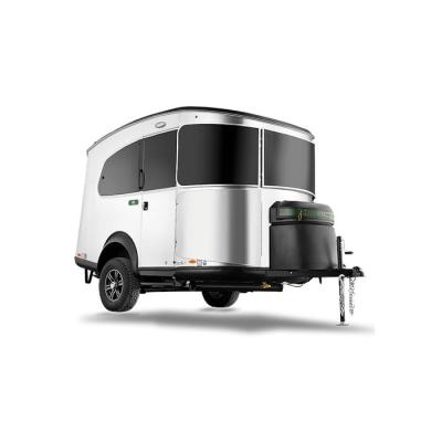 China Mini Travel Trailer Aluminum Vintage Axle Moving Camper Trailers For Sale for sale