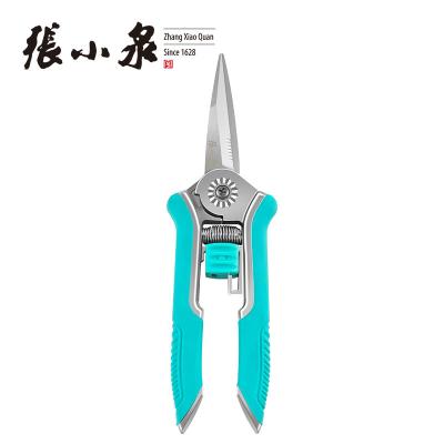 China Anti-slip handle Zhang Xiaoquan stainless steel blade garden grape pruner pruning garden flower shears scissors for sale