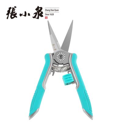 China Anti-slip handle Zhang Xiaoquan stainless steel blade mini women garden grape pruner pruning garden flower shears scissors for sale