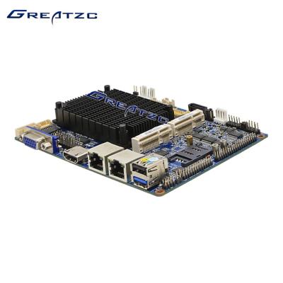 China CPU dual-core 3,5 de la pulgada de Intel de la bahía de la placa madre industrial del rastro N2807 a prueba de polvo en venta