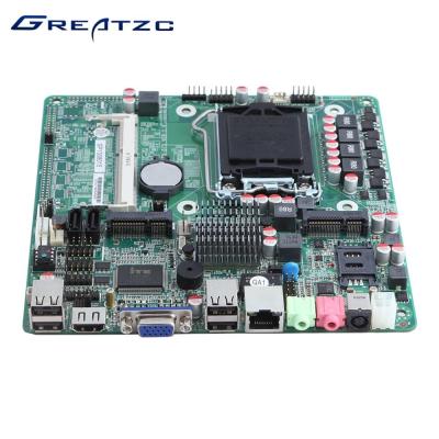 China I3 / I5 / I7 LGA1155 Motherboard With DC Power 19V 6 COM LVDS For POS Machine for sale