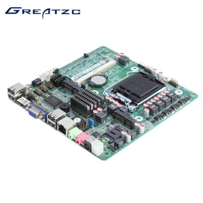 China DC Power LGA 1155 Motherboard 1155 Mini ITX Mainboard DC19V I3 I5 I7 for sale