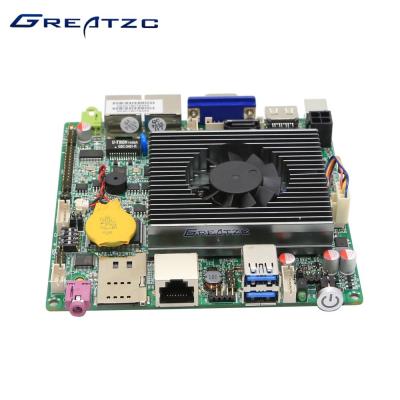 China Motherboard van de baaisleep Nano ITX Vierlingkern cpu met 2 LAN Havens 12cm x 12cm Te koop