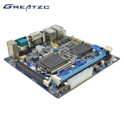 China I3 / I5 / I7 Processor LGA 1150 Mini ITX Motherboard Onboard 4 SATA 2 LAN &16 GB RAM & PCI-E 16X for sale