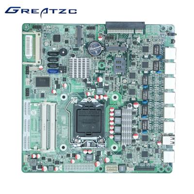 China Mini INTEL LGA 1155 Socket Motherboard Embeded 4*SATA 82583V Gigabit LAN Card for sale