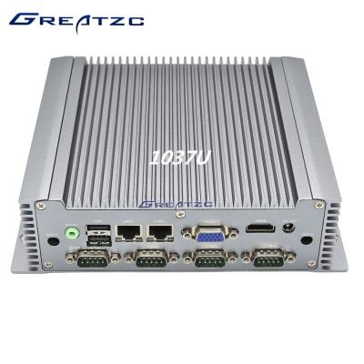 China Intel-de Industriële Ingebedde Computer cpu Aan boord 2 van de Klimopbrug LAN Fanless Minipc Te koop