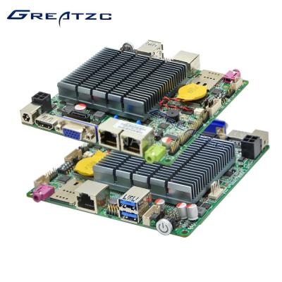 China 2 Network Card Nano ITX Motherboard With Intel CPU Quad Core 4 Threads 2GHz for sale