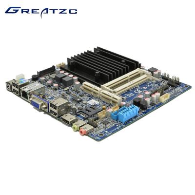 China Slim MINI ITX Motherboard , INTEL Fanless Bay Trail Motherboard Quad Core 4 Threads 2GHz for sale