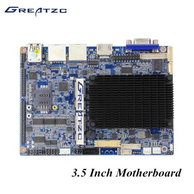 China N2807 VGA HDMI LVDS 3.5 Inch Fanless PC Motherboard With 6 COM 2 LAN GPIO LPT for sale