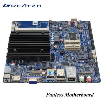 China Viererkabel-Kern Celeron J1900 DDR3 Fanless Motherboard mit Schlitz MPCIE MSATA SIM zu verkaufen