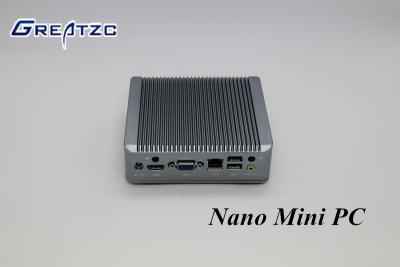 China PC nana dual Fanless de VGA HDMI de la base del USB 3,0 mini con la CPU del rastro D Celeron J1900 de la bahía de Intel en venta