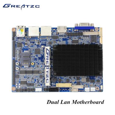 China Placa madre Fanless dual industrial del rastro de la bahía del LAN con LPT GPIO de COM de VGA HDMI LVDS 6 en venta