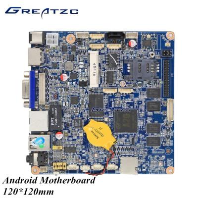 China Androïde Motherboard van VGA WIFI HDMI RJ45 met Flits de Aan boord van cpu A20 1GB RAM 8GB Te koop