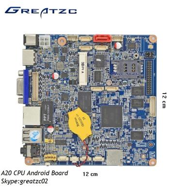 China Wapenraad A20 Ingebedde Motherboard Androïde 1GB RAM van Reclame Minifanless PC aan boord Te koop