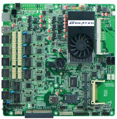 China 1037U 6 LAN Intel Ivy Bridge Firewall Motherboard With CF / PCI-E 8X / 2 SATA for sale