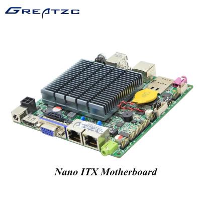 China De de Vierlingkern Nano ITX van gelijkstroom 12V bedde Motherboard met de Groef van MSATA in MPCIE SIM Te koop