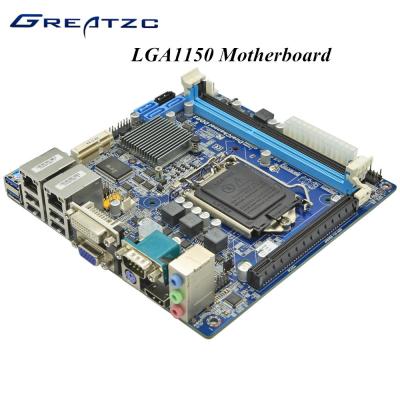 China 2 SSD micro de la ayuda de la placa madre del LAN VGA HDMI DVI PCIE 16X LGA 1150 ATX en venta