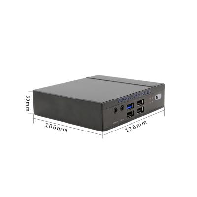 China De geïntegreerde Industriële Computer van Bewerkerceleron N2807 Fanless, PC van de Machtsfanless van USB3.0 Lage Te koop