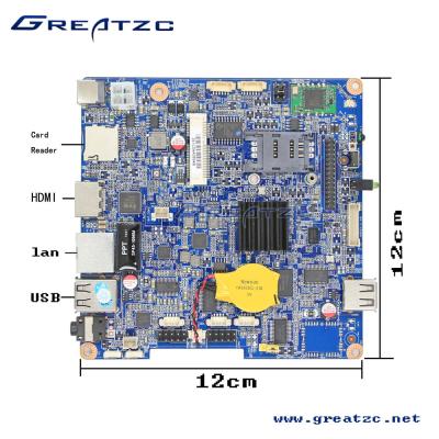 China ZC-R3188 Android Board With CPU Quad Core R3188 Nano ITX Motherboard ARM A9 With LVDS for sale