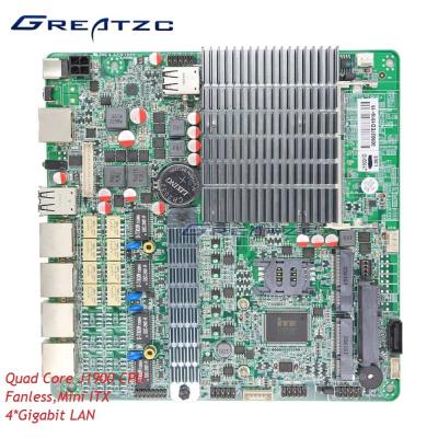 China ZC-BT194L Quad Core CPU Fanless Motherboard Quad LAN , 4 Intel Network Card Controller for sale