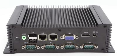 China Atom N2800 Dual LAN Industrial Embedded Computer Fanless 6 COM Low Power Consumption for sale