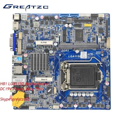 China Placa madre Intel H81, mini uso de DC LGA1150 de la industria del tablero H81 del ITX DC en venta