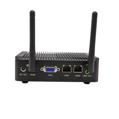 China J1900 CPU fanless embedded computer , Small PC Fanless Industry Using for sale