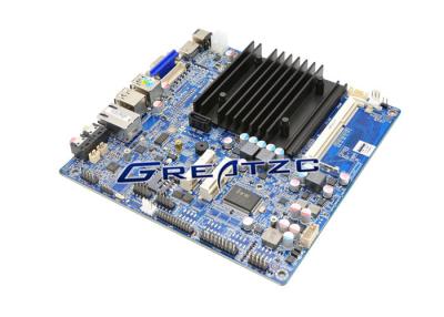 China 2 COM Ports Processor J1800 fanless itx motherboard , Industrial Embedded Motherboard for sale