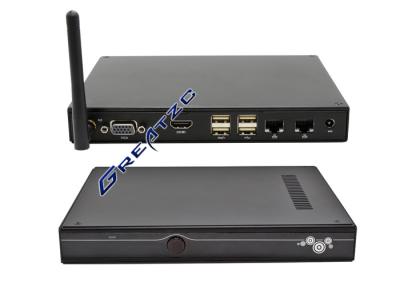 China Dual LAN Quad Core CPU J1900 Fanless Mini Computer With 2 RS232 Ports , 2 RJ45 ZC - H190DL for sale