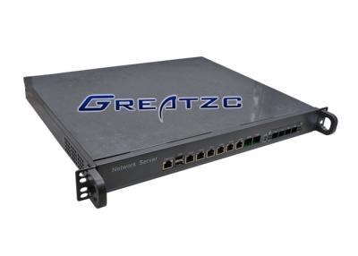 China 8 LAN Ports LGA1150 Firewall Motherboard Intel Gigabit Network Card 1U Chassis for sale