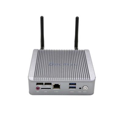 China Quad Core Industrial Embedded Computer , Dual LAN small fanless pc Support 8GB for sale