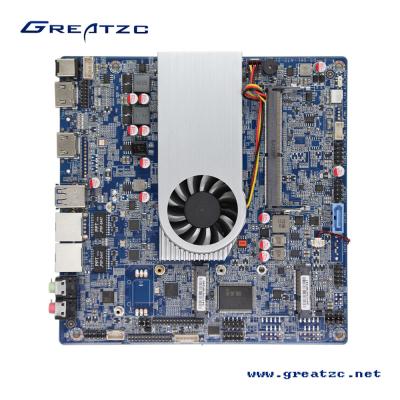 China 3855U COM-Häfen CPU-2 stützen industrielles Mini-ITX-Motherboard LVDS/HDMI-Häfen 4K ZC-T3855SL zu verkaufen