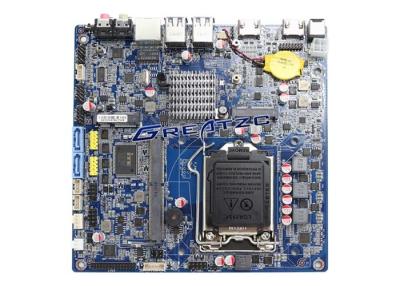 China LGA1151 Mini Itx Industrial Motherboard For 4K , 4 COM Ports , Dual HDMI 4K Display for sale