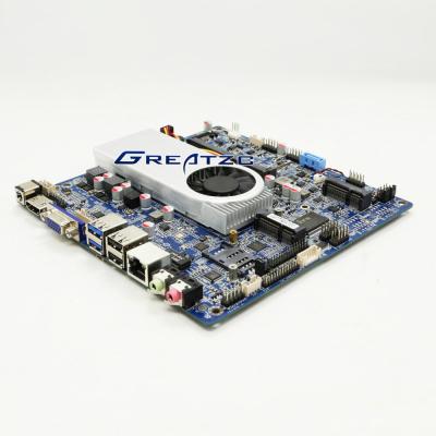 China Indusrial I3 zeigen Mini-ITX-Motherboard Skylake-Kern I3 6100U CPU, Unterstützung 4K, 3 DP VGA LVDS ZC-T6100SL-D4 an zu verkaufen