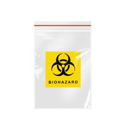 China Custom Biological Sample Safety Medical Exam Bag Specimen Zipper Bag Biohazard Specimen Bag for sale