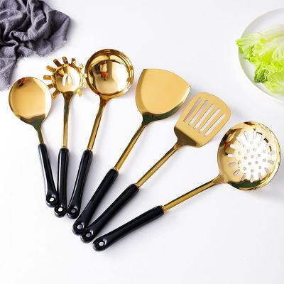 China Sustainable Stainless Steel Spatula, Household Kitchen Dinnerware Set, Ceramic Handle 7 Pcs Kitchen Cooking Tools for sale