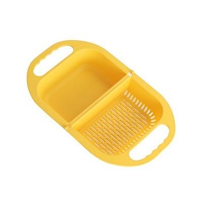 China Viable Folding Fruit and Vegetable Drainer Basket, Space Saving Folding Sieve for Rinse Fruits, Vegetables for sale