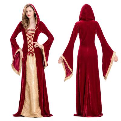 China Red Hood Dress Queen Opera Drama Cosplay Halloween Party Women Riding Costume Small Halloween Fancy Dress Costume for sale