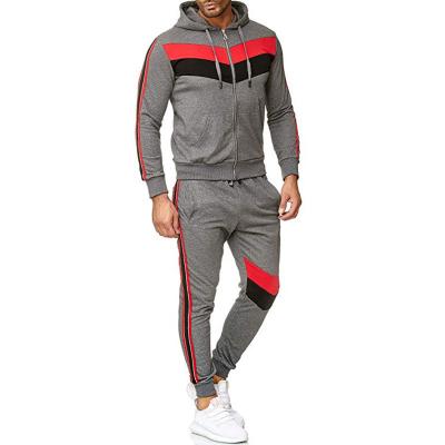 China Custom Hooded Sweater Pants Suit Men's Stitching Leisure Fashion Fitness Breathable Sportswear for sale