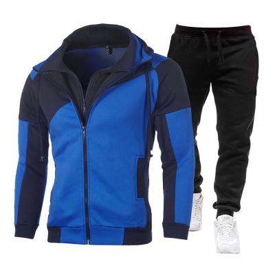 China Custom Mens Tracksuits Zipper Hoodies Sweatshirts Sets Autumn Jogger Sportswear Plain Thick Fashion 2021 Fall QUICK DRY for sale