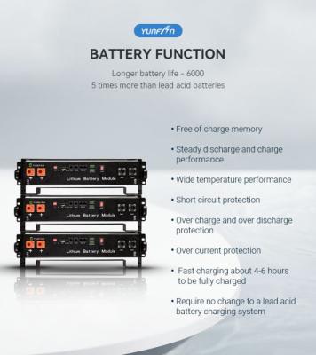 중국 48V 100Ah 랙 탑재 리?? 배터리 검은색 5Kwh 산업용 주거용 판매용