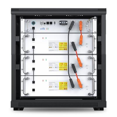 China Rack Mounted Lithium Battery 102.4V 306V High Volt Lithium ion battery Cabinet 6000 Times  25℃ for sale