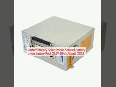 Custom Battery Solar Mobile Sentinel Battery Li-Ion Battery Pack 21.6V 60Ah Accept ODM